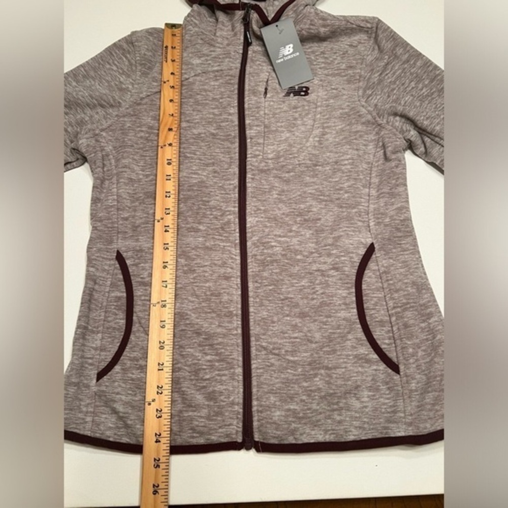 NWT Women's Small New Balance Fleece Full Zip Hoodie Jacket (A5)